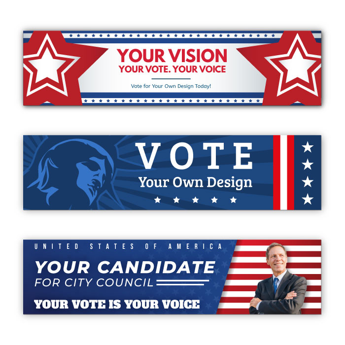 Election Campaign Promotional Stickers and Magnets