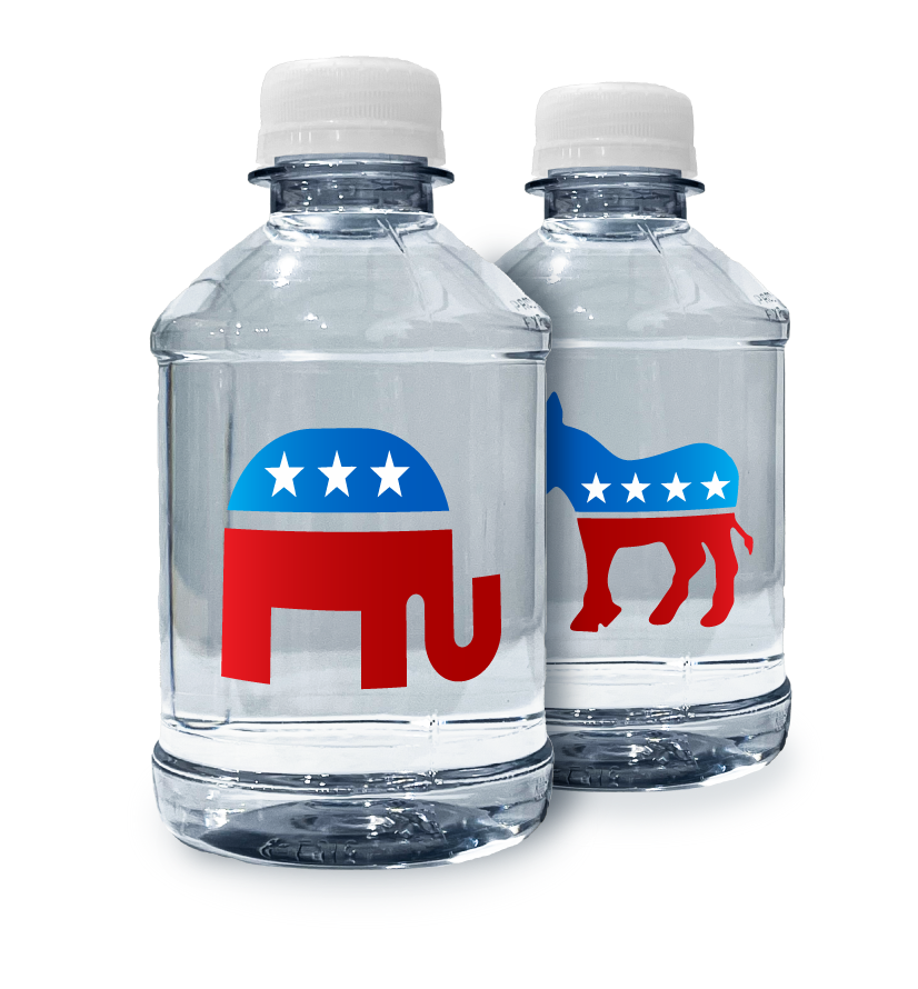 Election Campaign Promotional Bottled Water